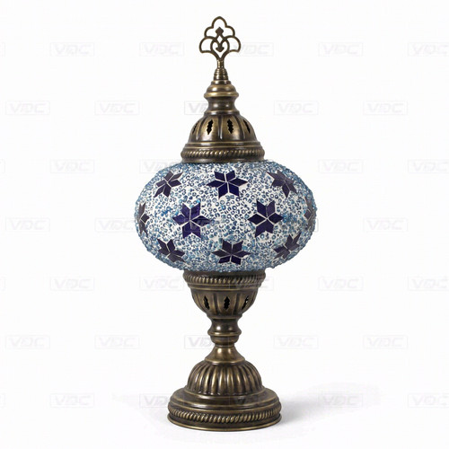 Blue turkish mosaic table - blue,