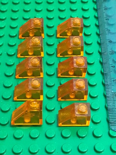 Lego trans orange - 10, trans-orange