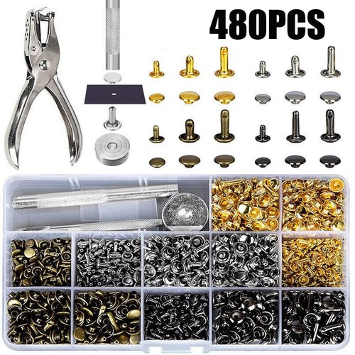 480pcs set rivets double cap - rivets,