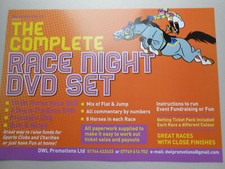 COMPLETE RACE NIGHT DVD HORSE RACING SET /NEW QUIZ / RACE HORSE NAMES =2025