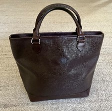 PRE-OWNED - “MULBERRY” VINTAGE HANDBAG IN BROWN SCOTCHGRAIN  LEATHER