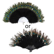 Feather Hand Fan Wedding Dance