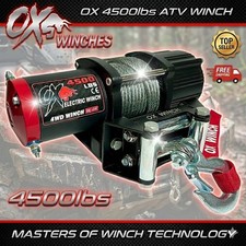 OX ELECTRIC WINCH 4500lb WIRE ROPE 12v - ATV / BOAT / TRAILER WINCH - *THE BEST*