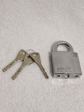 ABLOY PL340 Hardened Steel Padlock 3 Keys High Security Finland UNBOXED