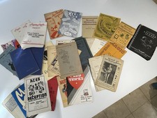 Job Lot 32x Magic Booklets 1920’s-1950’s Card Tricks Houdini Etc