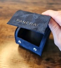 Authentic Panerai Watch Blue Suede Storage & Travel Box OEM Authentic 