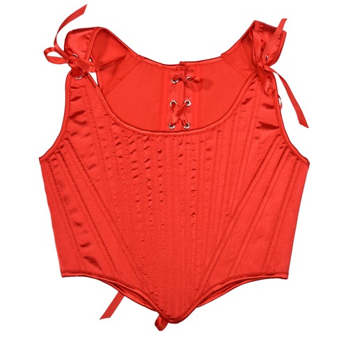 Satin corset tops women - satin,