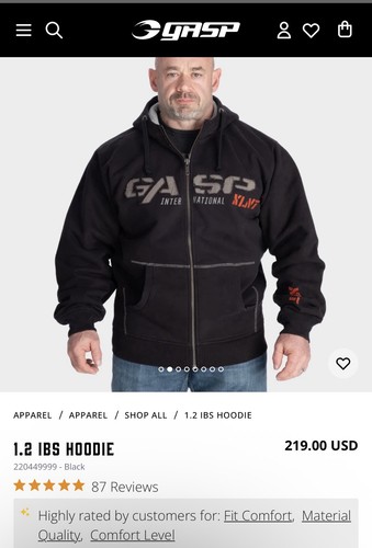 Gasp inc gym hoodie 2lb - gasp,