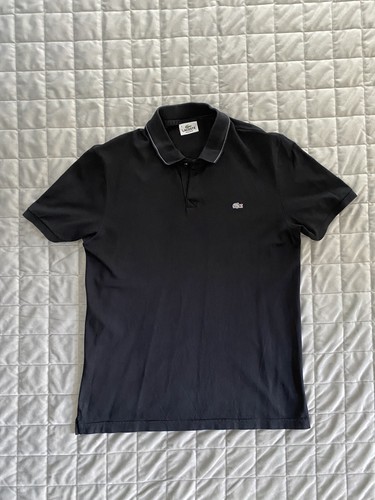 Lacoste men black polo shirt - black,