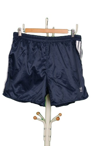 Adidas nylon shorts navy white - shorts,