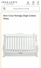 Sleigh Cot Bed By Silver Cross