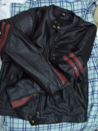Motorcycle leather jacket - leather,