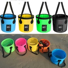 12/20L Outdoor Folding Water Bucket Fishing Trip Beach Camping Basin Storage