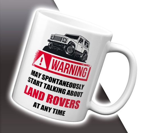Land rover warning mug 11oz - land,
