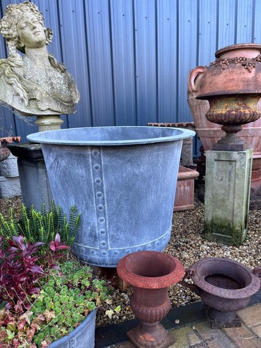 Galvanised planters metal - galvanised,