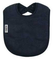 Silly Billyz Fleece Plain Neck Large Bib (Navy)