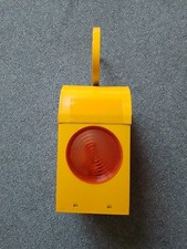 Vintage YELLOW RAILWAY/ ROAD LANTERN Signal Lamp & Burner / Chalwyn Parker NOS.