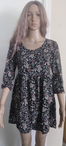Viscose dress with follage - viscose,