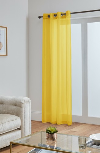 Voile curtains with eyelet - curtains,