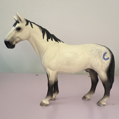 Schleich white horse plastic - white,