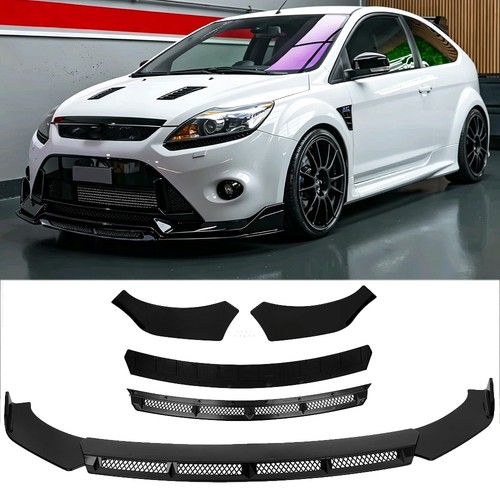 Black front bumper lip chin - bumper,