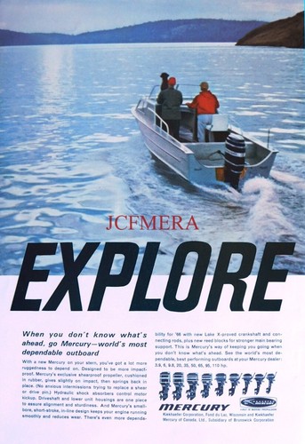 Mercury outboard motor - outboard, advert