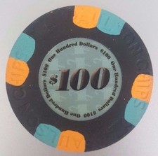 1 pc Authentic Paulson Top Hat Cane Casino Style Real Clay Poker 10g Chips