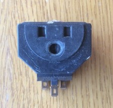 Vintage Round Pin Electric Kettle Socket Connector, Russell Hobbs, Swan, Kenwood