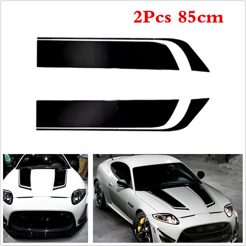 85cm black racing car - car, hood