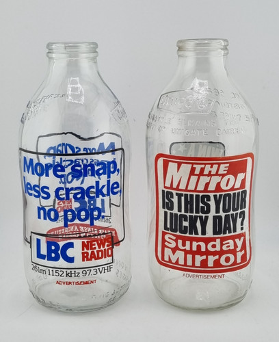 Vintage unigate milk bottles - 2,