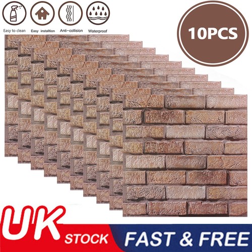 10x stone brick effect pvc - 10x,
