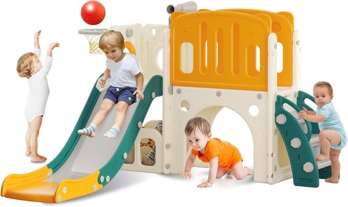 Toddler slide with climbing - with,