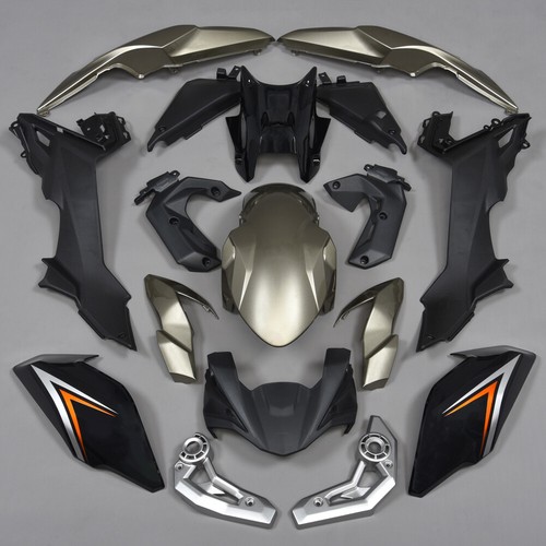 Black silver grey red - red, fairing
