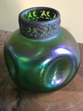 Art nouveau bohemian glass