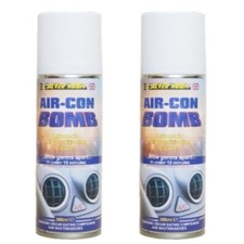 2x Air Con Bomb Car Air Conditioning Cleaner One Shot Purifier Freshener 200ml