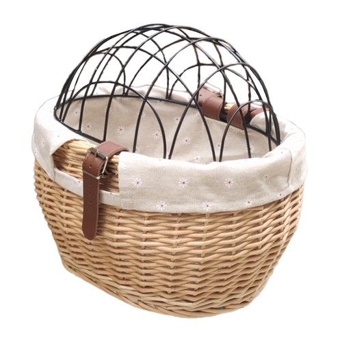 Wicker bike basket - basket, for