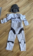 ⭐️Rubies  Stormtrooper Star Wars Fancy Dress Costume & Darth Vader Mask Age 5-6