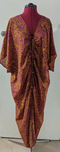 Zara gathered kaftan dress - zara,