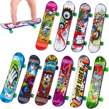 10PCS Mini Pack Finger Board Tech Skateboard Deck Truck Toy Gift Kids Children