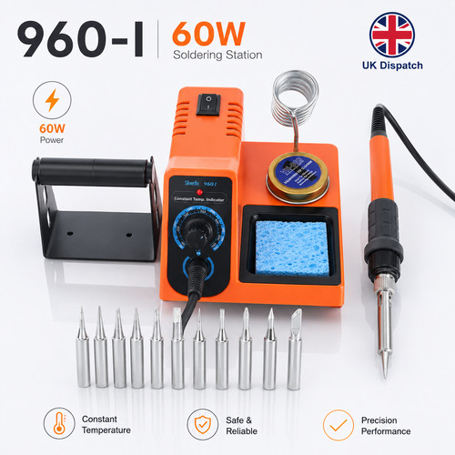 60w soldering iron station kit - iron,