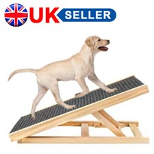 Adjustable Heights Dog Pet Ramp Foldable Stairs Non-Slip Ramp for Bed Sofa Car