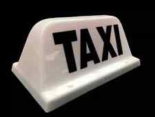 Taxi Roof Sign 10" white - magnetic Hackney Private Hire Top Box LED FREE P&P