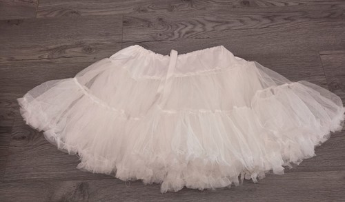 White petticoat underskirt - white,
