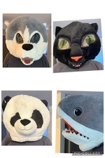 4 Panda, Shark, Panther, Wolf