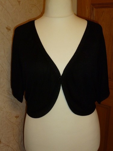 Fine black shrug bolero - black, shrug/bolero