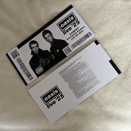 Oasis souvenir concert ticket - souvenir,