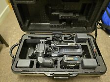 Sony DVCAM DSR 300A Digital Camera with battery packs and storage suitcase