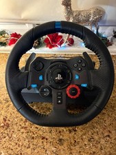Logitech g29 racing steering wheel with shifter pedals and power supply