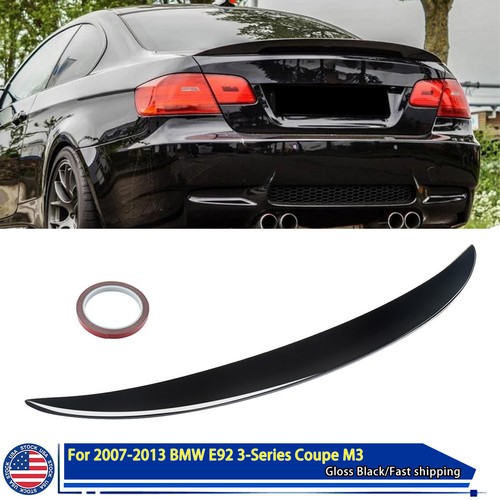 Gloss black rear trunk - rear, spoiler