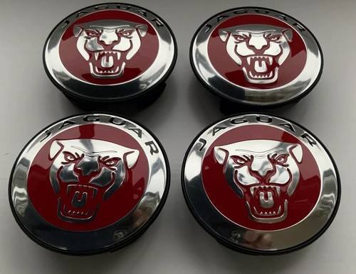 Jaguar centre caps red 100 - jaguar,